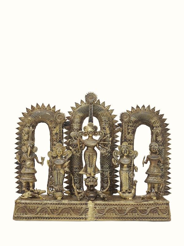 Pristine Dhokra Brass Goddess Idol