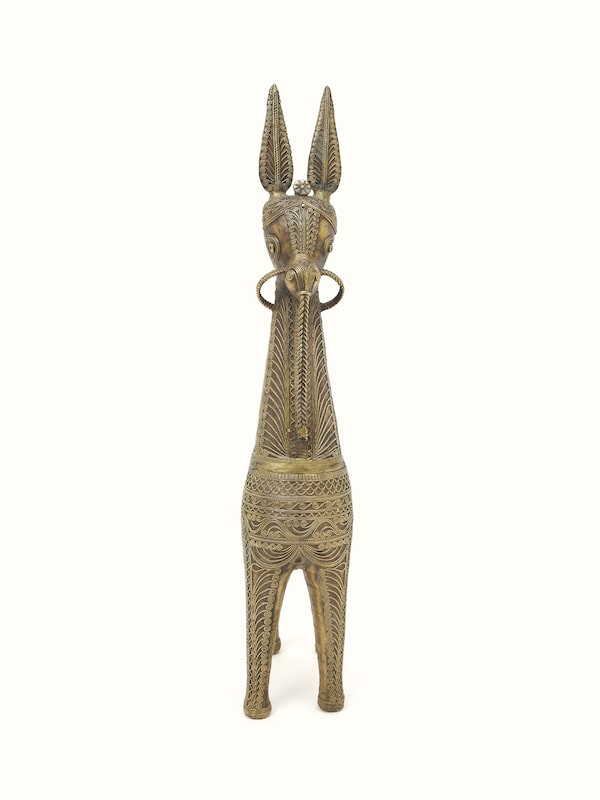 Ashvad Dhokra Brass Horse Idol