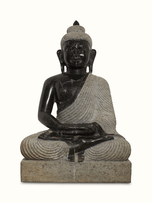 Maitreya Carved Stone Buddha Idol
