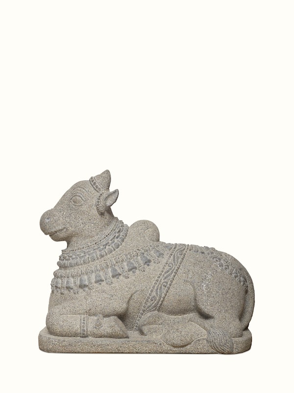 Majestique Carved Stone Adi Nandi Sculpture