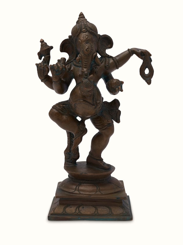 Manomay Bronze Casting Dancing Ganesha Idol