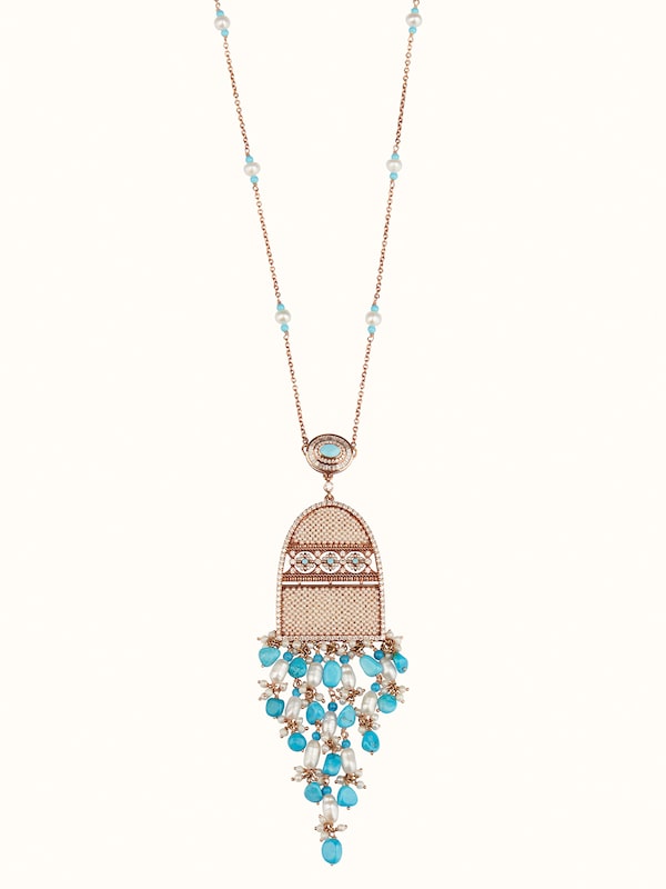 Pearl Pirohi 18 Karat Gold Pendant & Chain