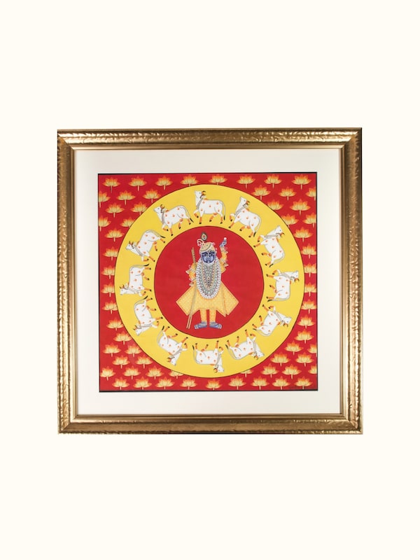 Shrinathji Circling Cows Pichwai Painting