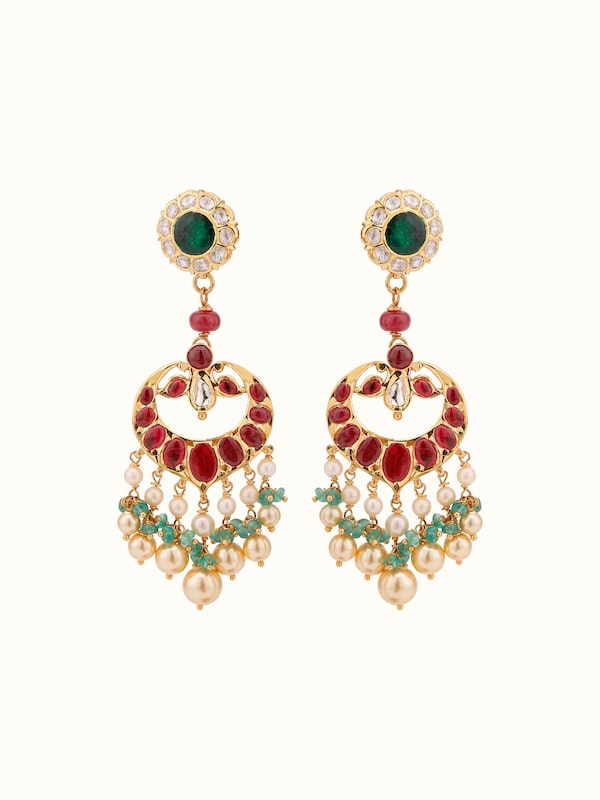 Kundala Velai 22 Karat Gold Drop Earrings