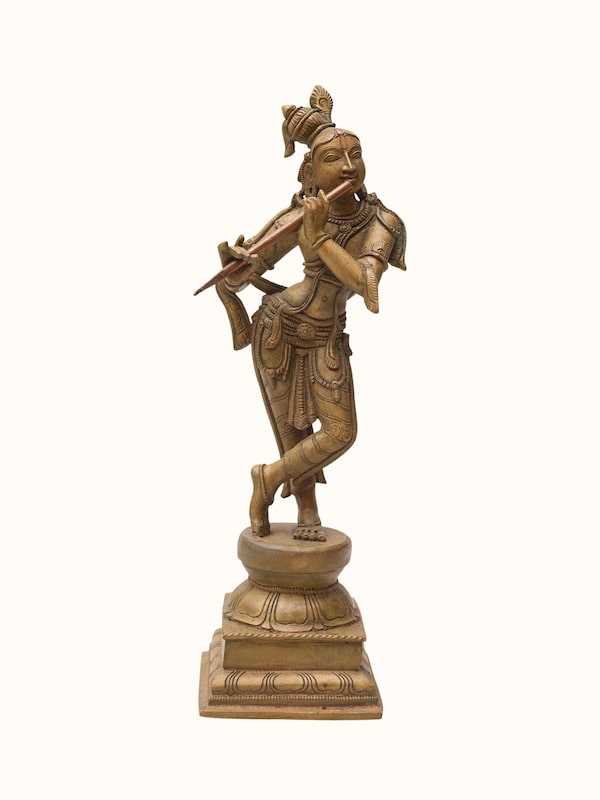 Bronze Cast Krishna Idol