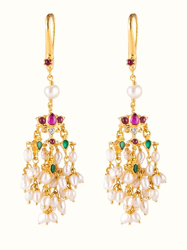 Guttapusalu Silver Drop Earrings