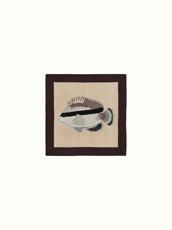 Aari Embroidery Bandit Angelfish Wall Art