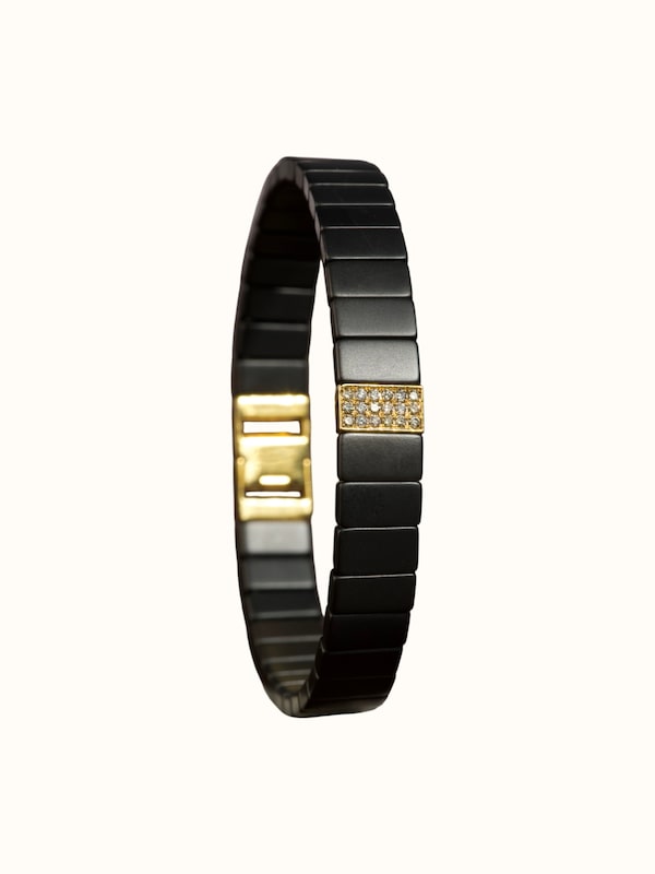 Open Setting Diamond 14 Karat White Gold Bracelet