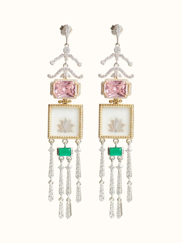 Parchinkari Silver Drop Earrings