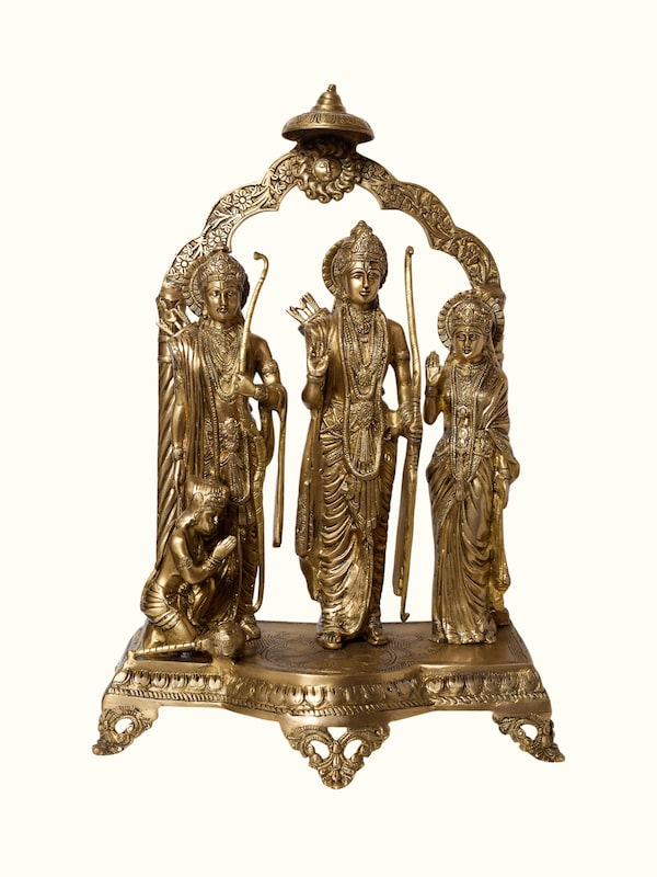 Brass Ram Darbar Standing Idol