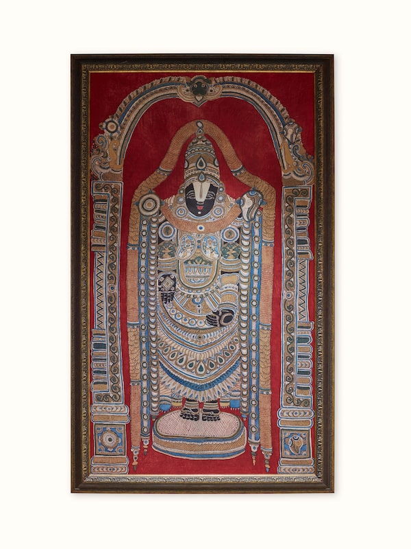 Kalamkari Balaji Wall Art