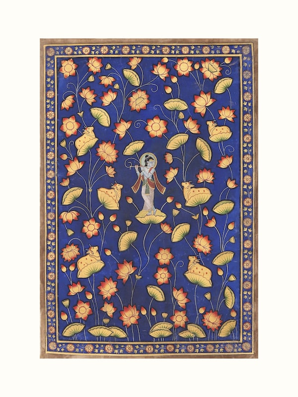 Kamal Talai Krishna Pichwai Painting