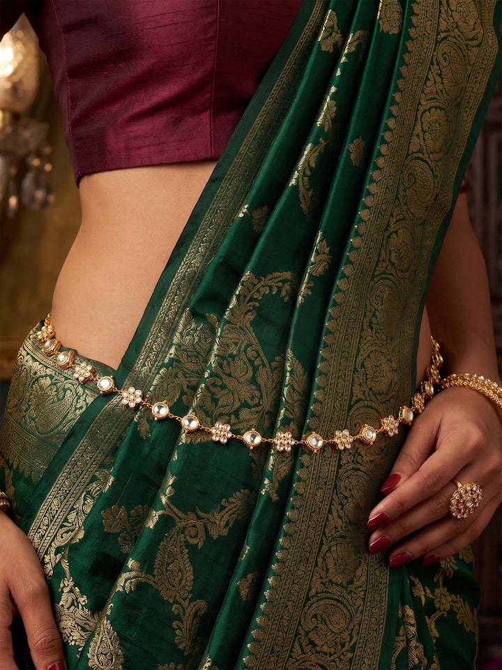 Silver Smithing Pure Gold Plated Waistbelt by Swadesh