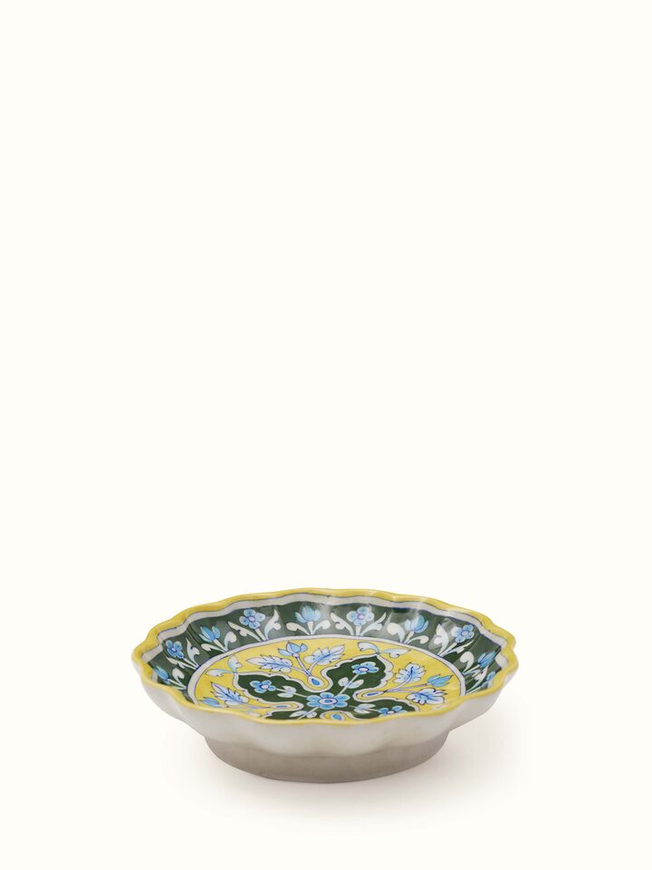Blue Pottery Ceramic Decorative Plate