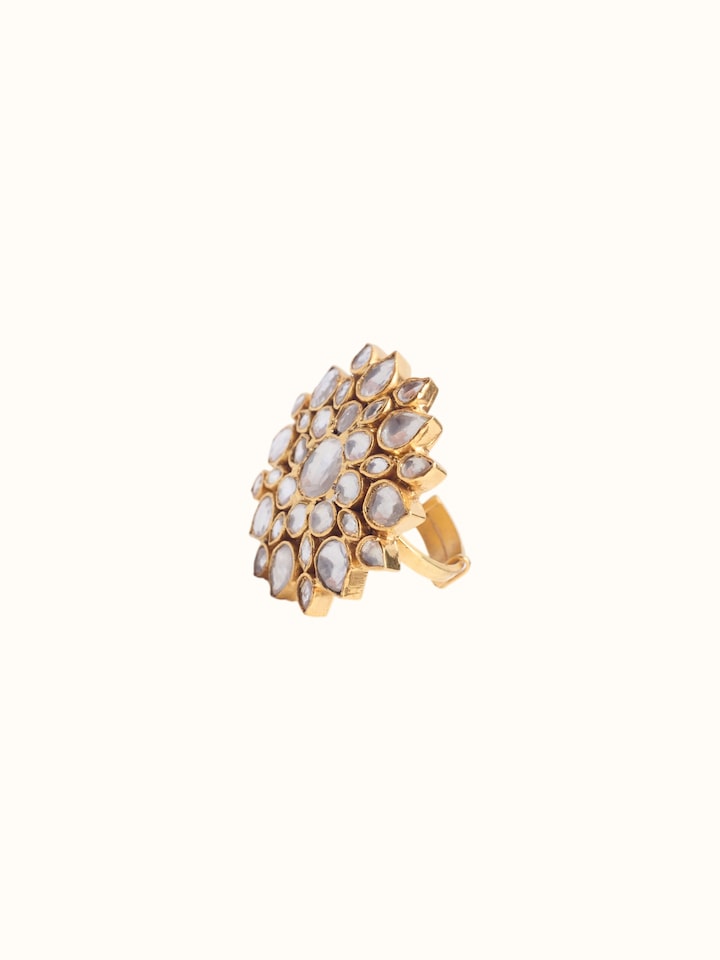 Angled view of the Silver Smithing Ring