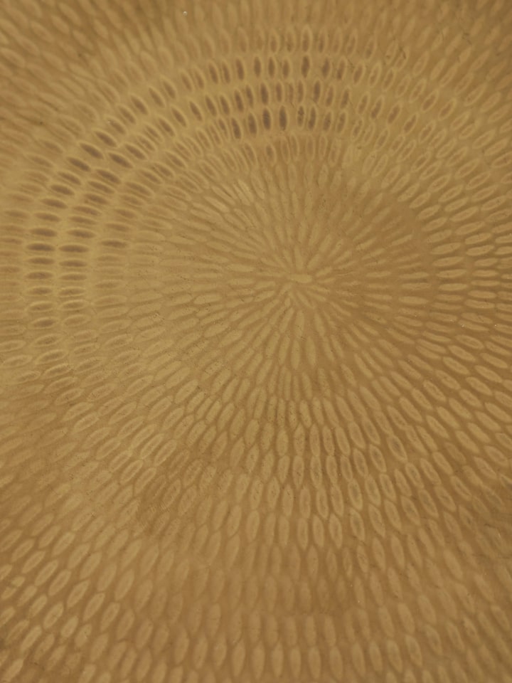 Detail shot of Antique Brass Thathera Nesting Table