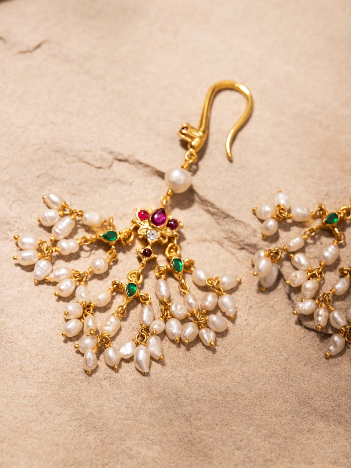 Guttapusalu Silver Drop Earrings