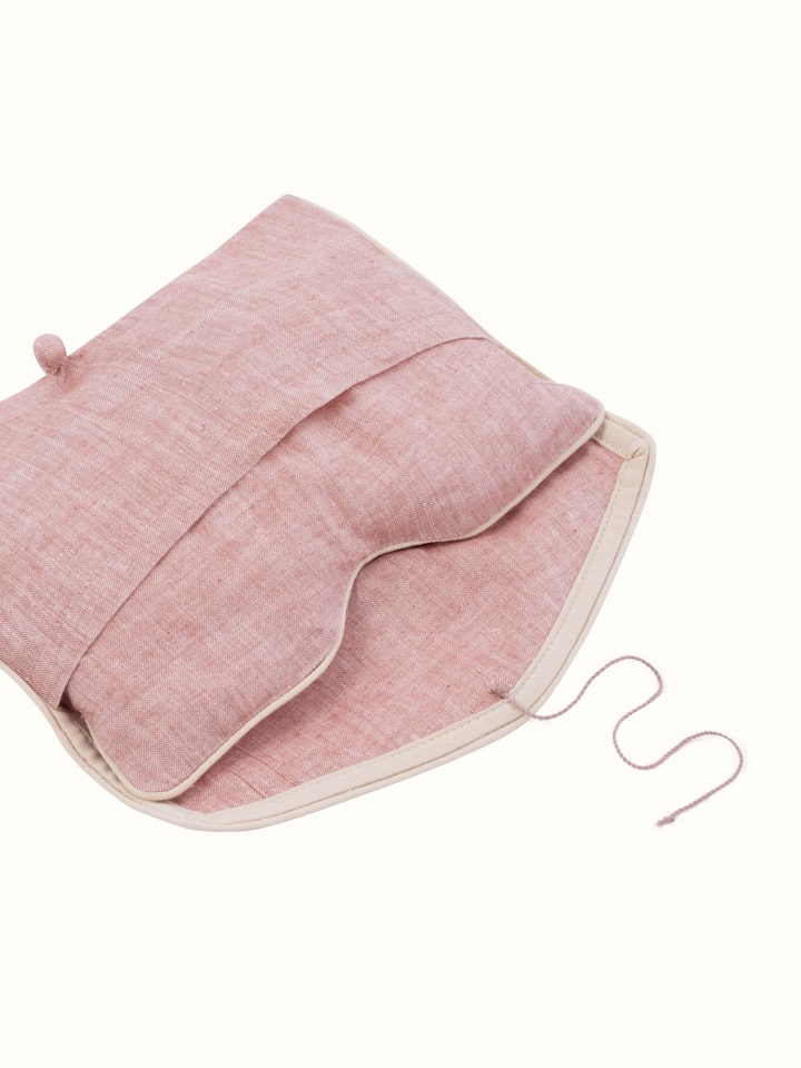Flaxseed and Lavender Eye Pillow Peach