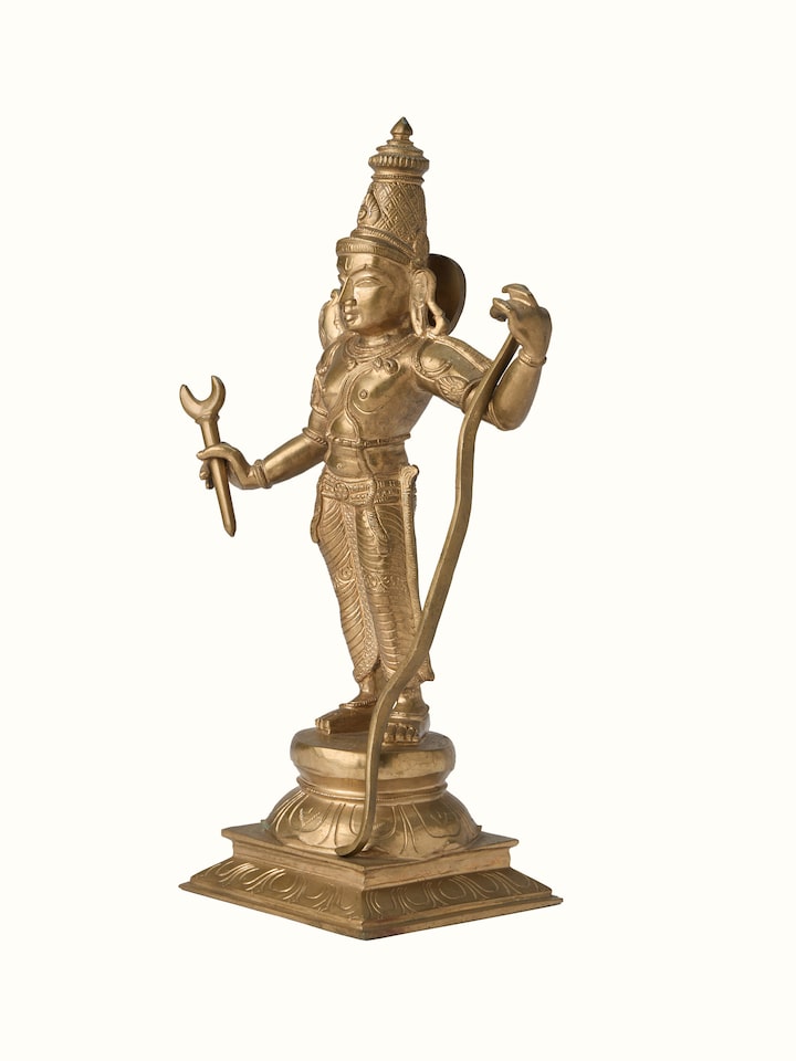 Base detail of the Bronze Cast Ram Darbar Idol