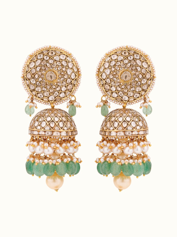 Thappa 18 Karat Gold Jhumkas