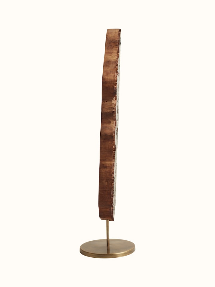 Side view of Sheesham Wood Carved Mughal Buta Wooden Block