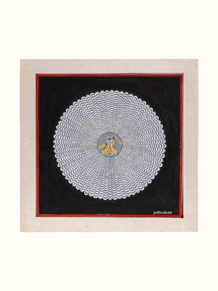Front view of the Shrinathji Ora Illusion Pichwai Painting