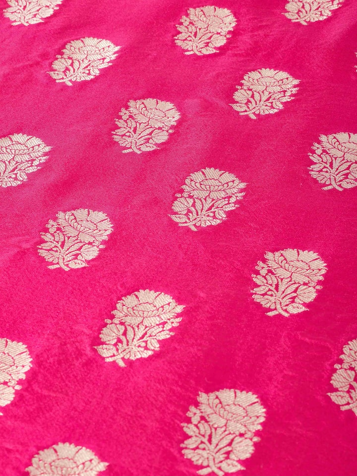 Avasa Rani Buti Silk Banarasi Brocade Handloom Table Runner