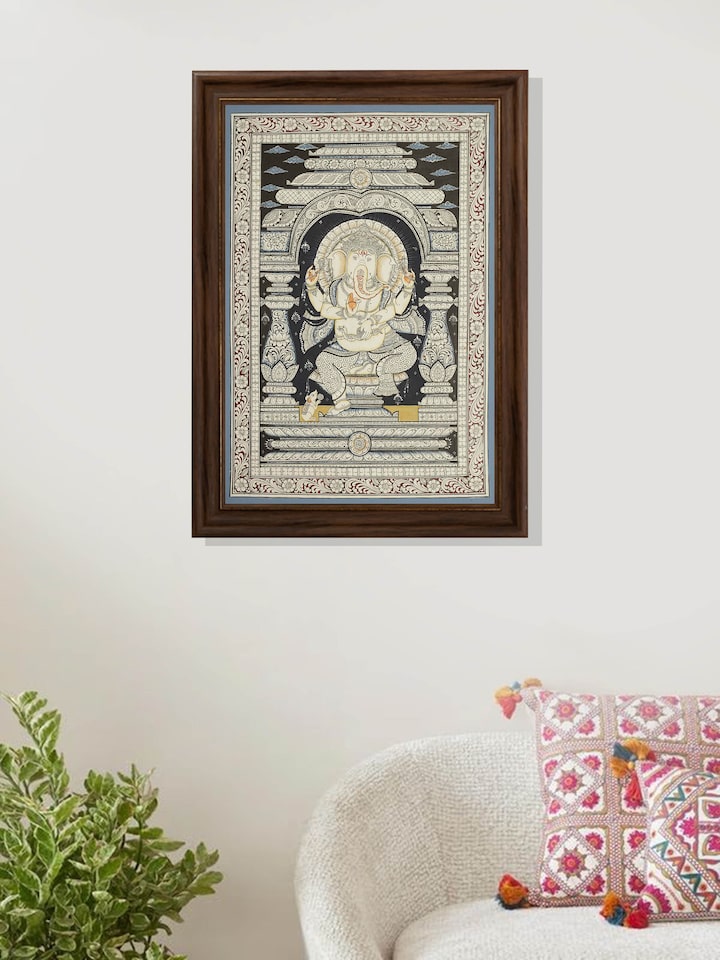 Left-side view of the Ganesha Pattachitra Painting