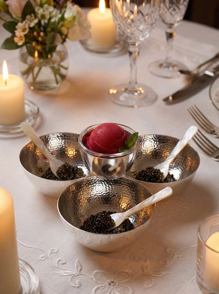 Lifestyle view of Silver-plated Nut Bowl