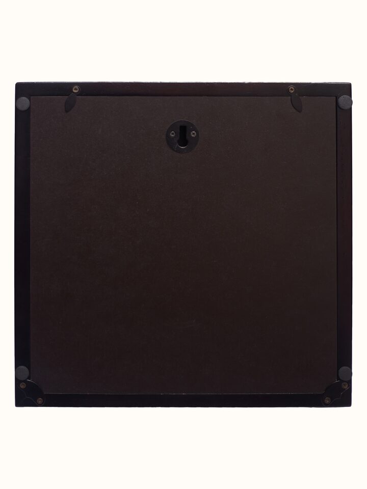 Back view of Blue Pottery Ceramic Wall Clock
