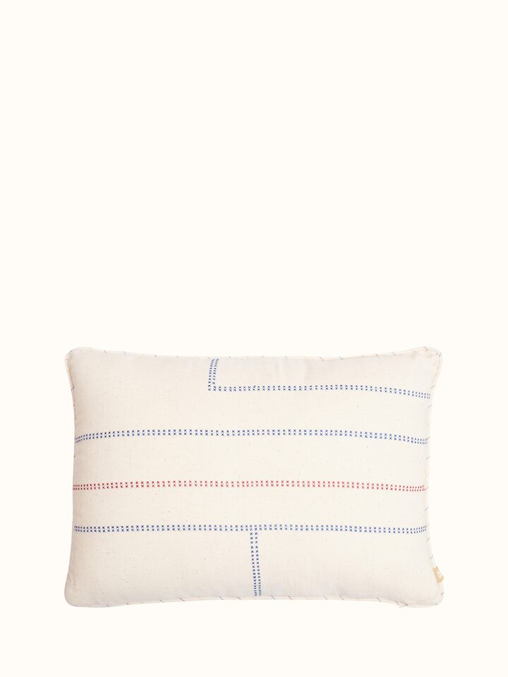 Back side view of Uttarayan cotton cushion cover
