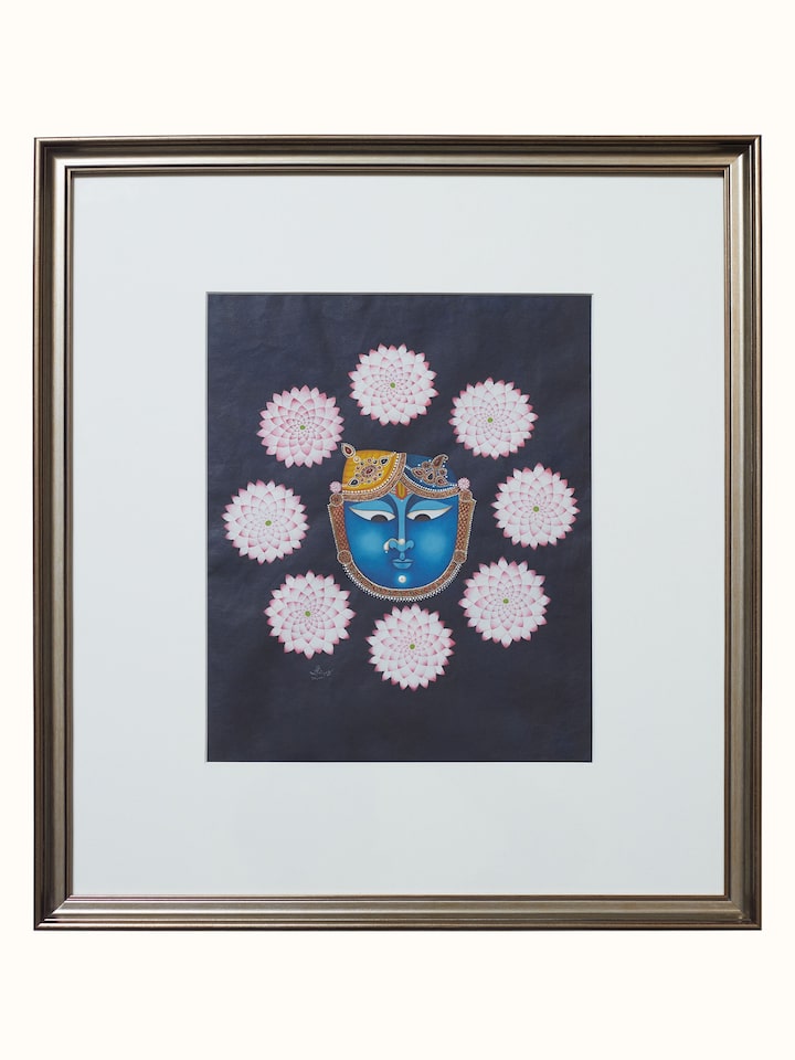 Shrinathji Mukharvind Lotus Miniature Painting