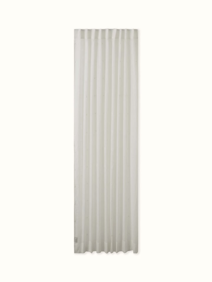 Kalpanama Ivory Buti Handloom Cotton Curtain (7 Ft)