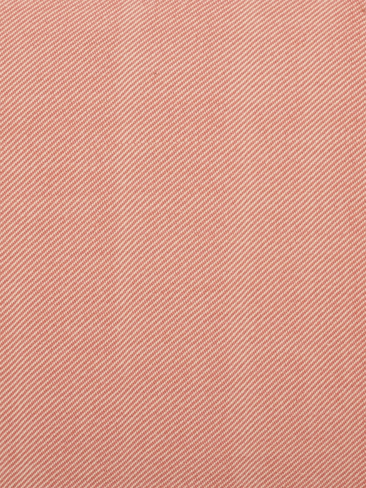 Detailed close-up of Godna Peach Diamond Cotton Handwoven Pattu Cushion Cover showcasing the intricate diamond pattern and fabric quality