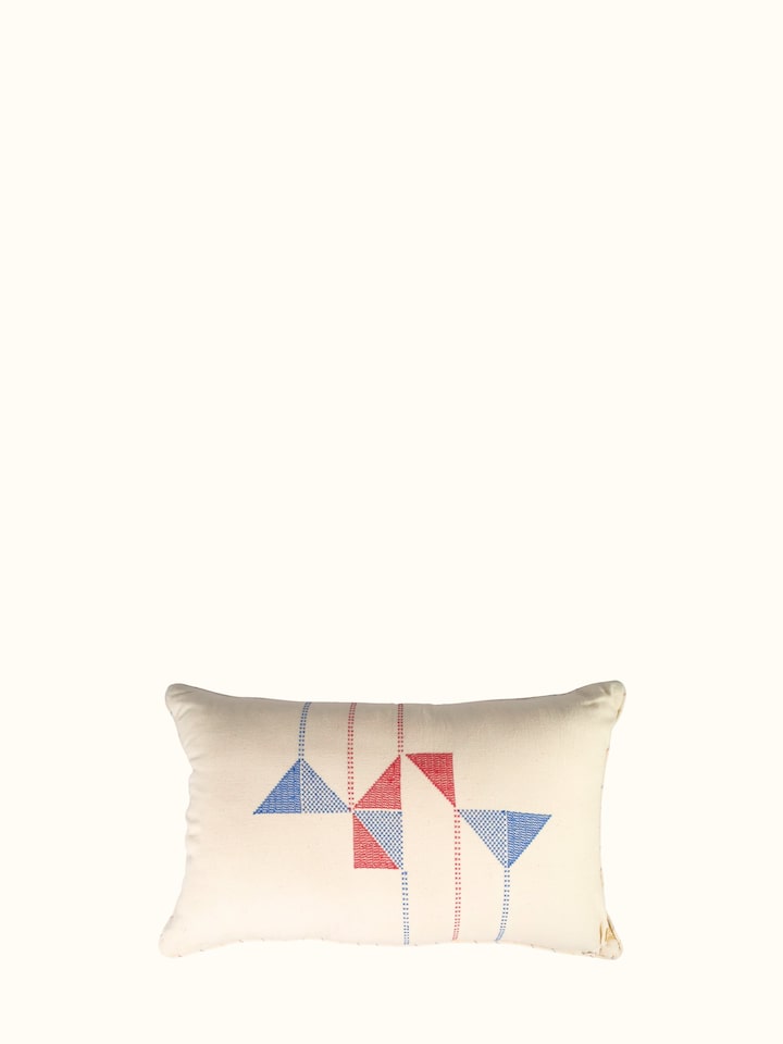 Back side view of Uttarayan cotton cushion cover
