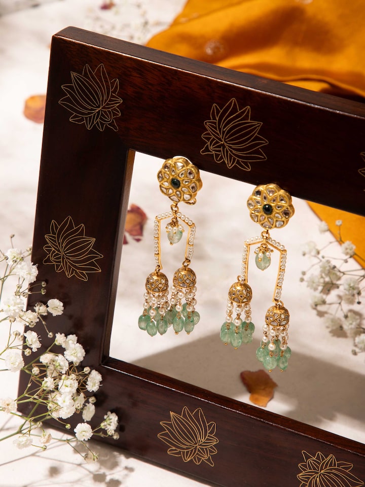 Thappa 22 Karat Gold Drop Earrings