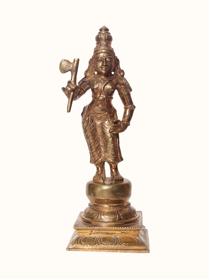 Sculpted detail of the Bronze Cast Dasavatar Idol