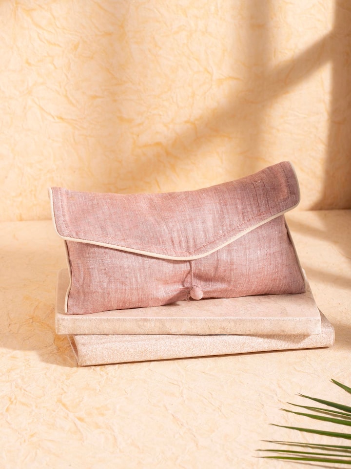 Flaxseed and Lavender Eye Pillow Peach