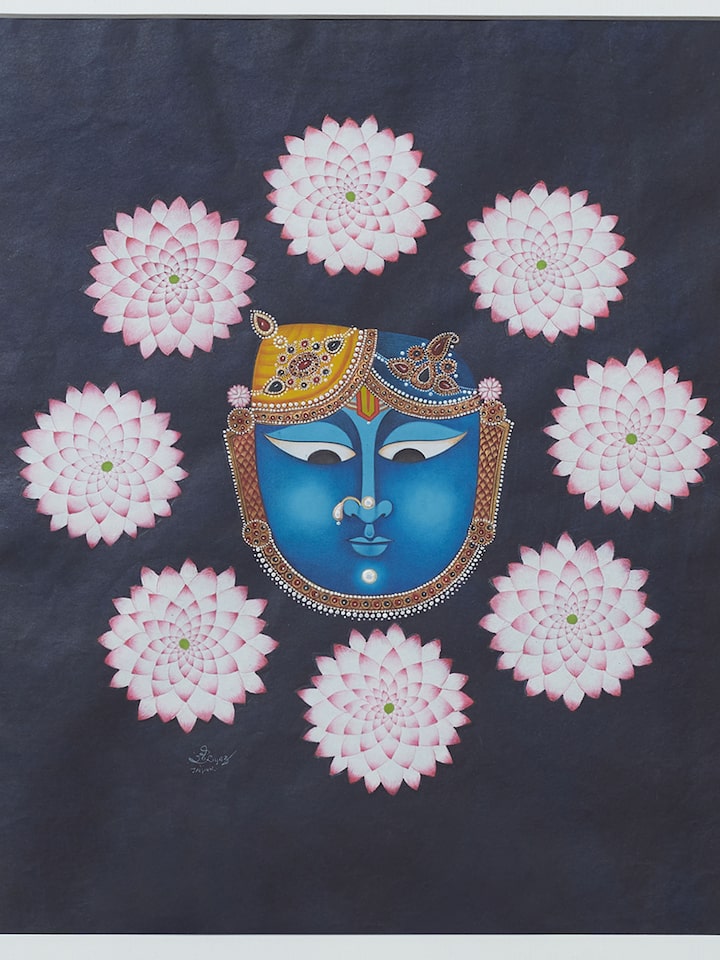 Shrinathji Mukharvind Lotus Miniature Painting