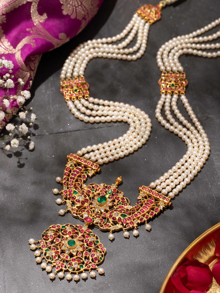 Kundala Velai 22 Karat Gold Long Necklace