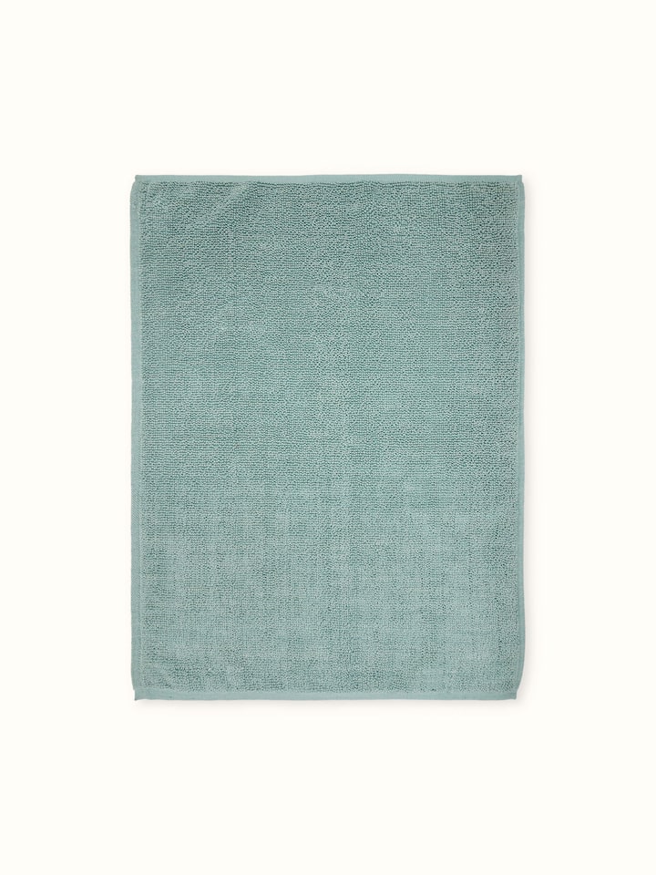 Nityam solid light green cotton bath mat – Swadesh