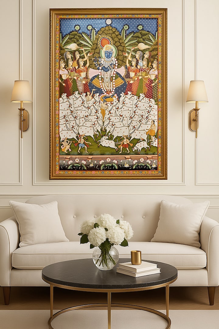 Lifestyle view of Pichwai Janmotsav Painting