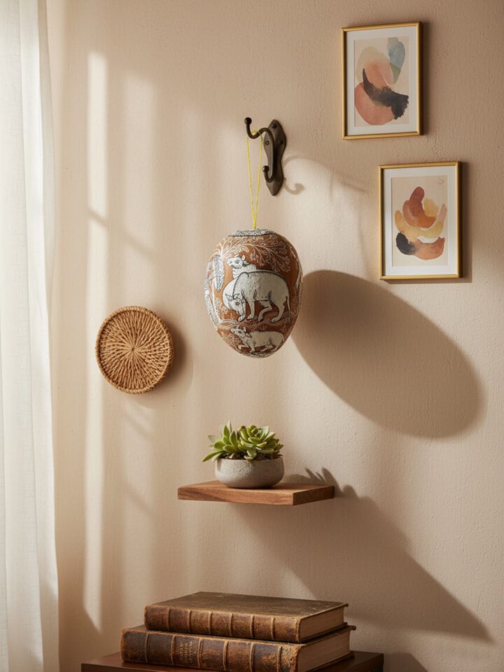 Side view of the Godan Bahuda Wall Hanging