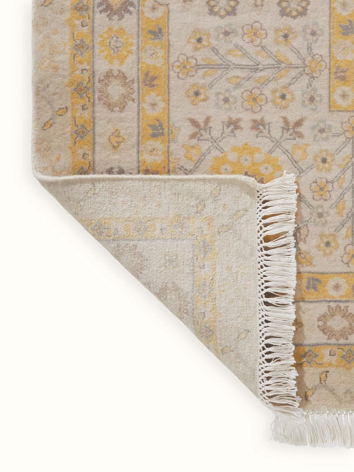 Back view showing the quality and neatness of the hand-knotted work
