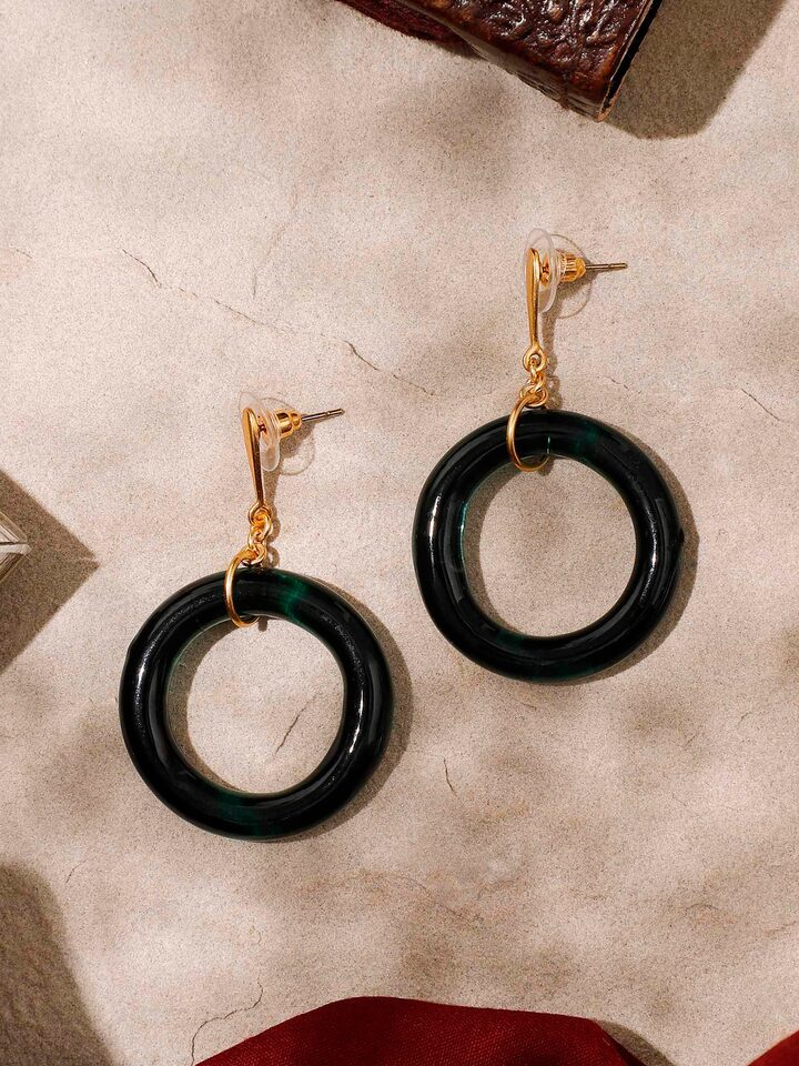 Silver Flame Glass Drop Earrings