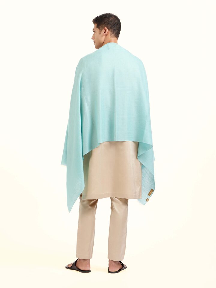 Aqua Cashmere Stole