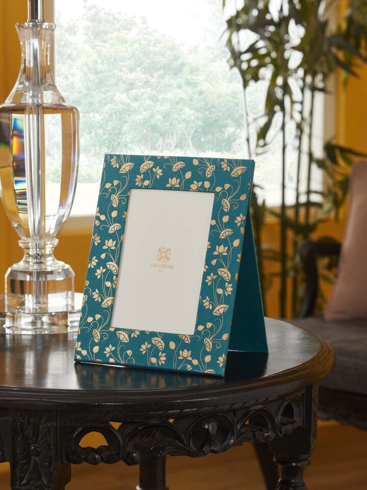 Lifestyle view of Handmade Paper Photo Frame