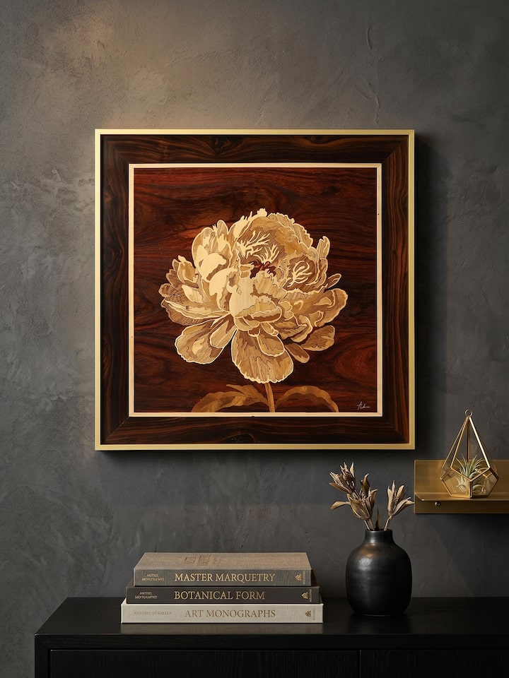 Styled view of Flower Mysore Rosewood Inlay styled in a home setting