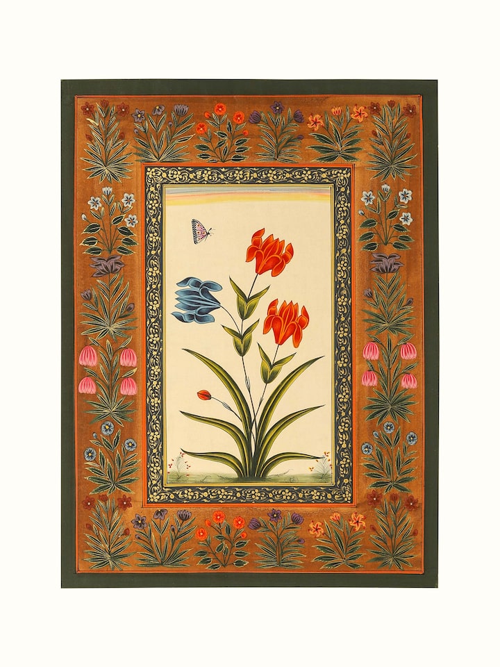 Front view of the Tulip Miniature Painting