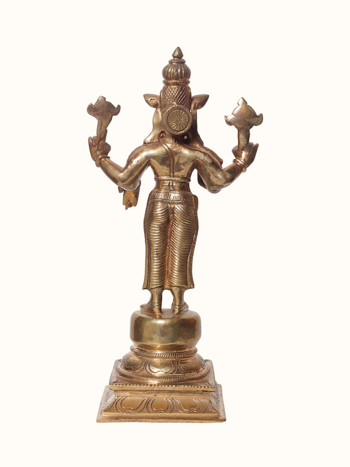 Detail view of the Bronze Cast Dasavatar Idol